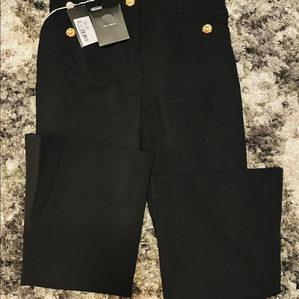 New Wool Dolce & Gabbana Womens Pants Size 46